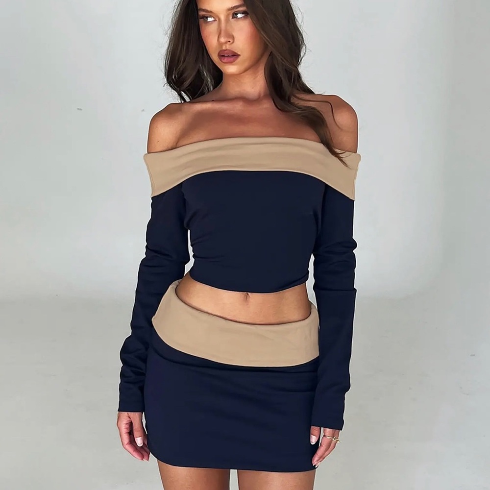 NWT Tiger Mist Imogen long sleeve top + skirt set. Size xs